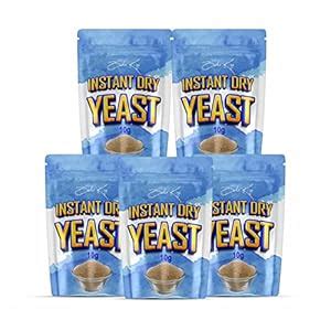 BAKE KING Instant Dry Yeast 10gm (5 Sachets of 10g Each) Instant Yeast ...