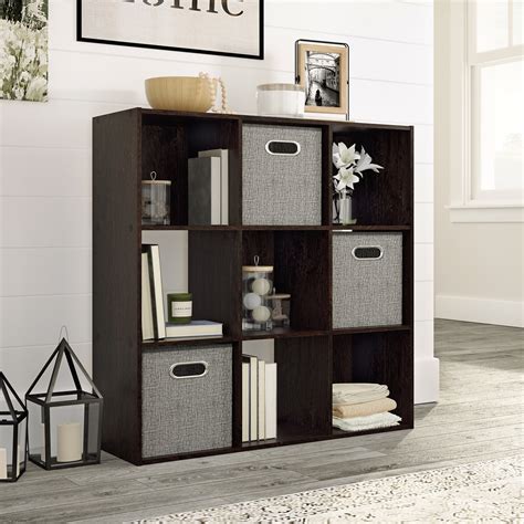 Solutions by Sauder 9-Cube Organizer Storage Cubby Unit, Cinnamon ...