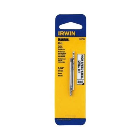 Irwin Hanson 53701 5/64" Spiral Screw Extractor & Drill Bit Set ...