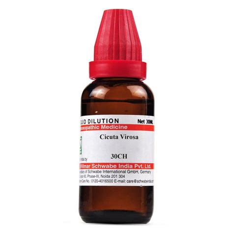 Buy Dr.Willmar Schwabe Cicuta Virosa 30 CH Dilution, 30 ml | 19 Minutes ...