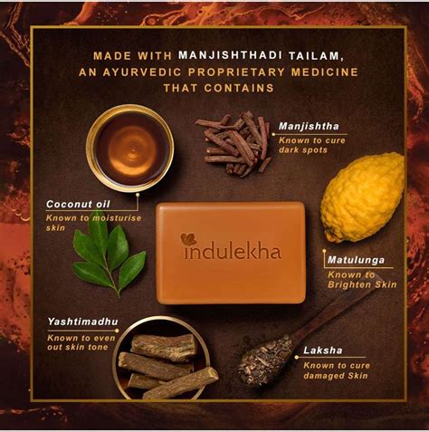 indulekha Ayurvedic Proprietary Medicine Soap Pack of 3; 100 gm each ...
