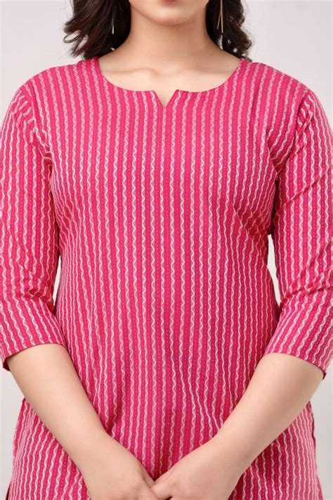 VROEGER Casual Printed, Self Design Women Pink Top Price in India - Buy ...