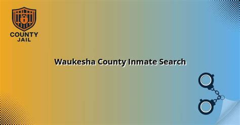 Waukesha County Inmate Search