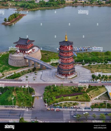 Zhuying Pagoda, Sui and Tang Grand Canal Cultural Museum, Luoyang City ...