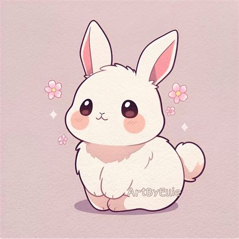 Kawaii Drawing: Cute Bunny Illustration