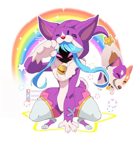 kindred, lamb, and cats vs dogs kindred (league of legends) drawn by ...