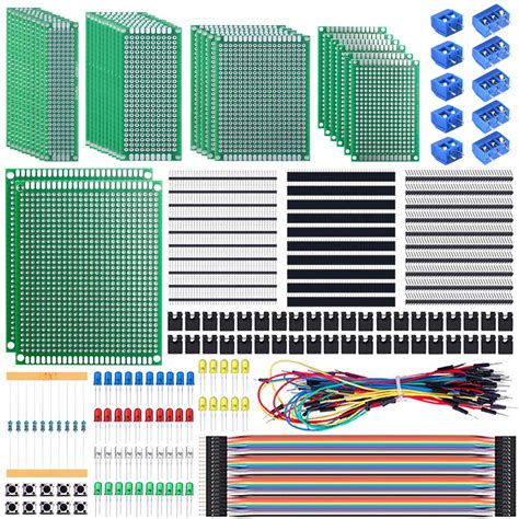 DAOKI PCB Board DIY Kit 5 Size Double Sided PCB Prototype Board for ...