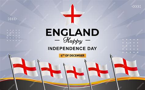 Premium Vector | England poster for independence day