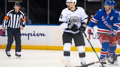 Alex Laferriere leads Kings to victory over Rangers with goal and two ...