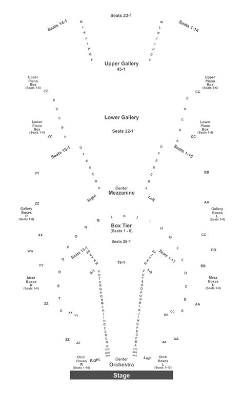 Straz Center Seating Charts