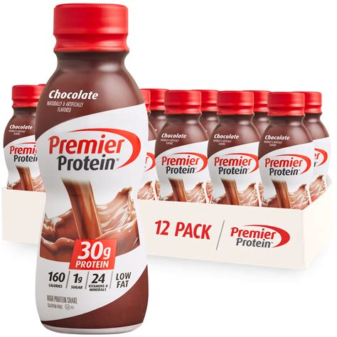 Premier Protein Shake, Chocolate, 30g Protein, 11.5 Fl Oz, 12 Ct ...