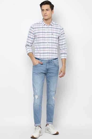 Buy Men White Custom Fit Check Full Sleeves Casual Shirts Online ...