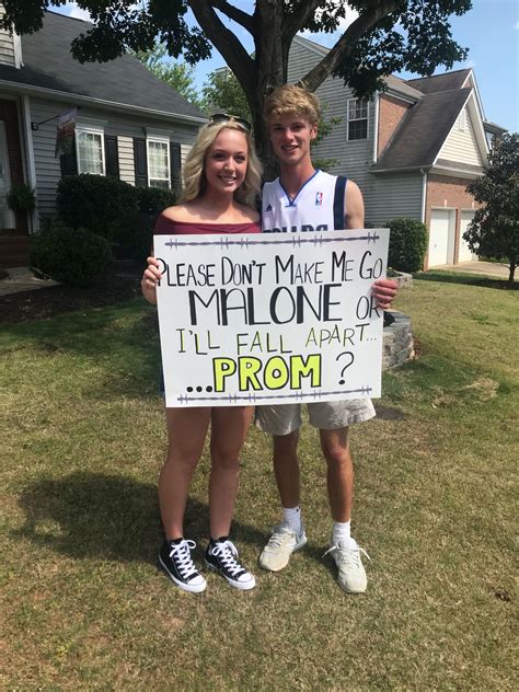 Post Malone Promposal | Homecoming poster ideas, Sadie hawkins ...