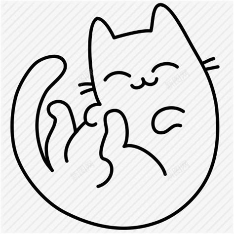 手绘创意合成开心的小猫咪png图片免费下载-素材7XSkWWUgq-新图网