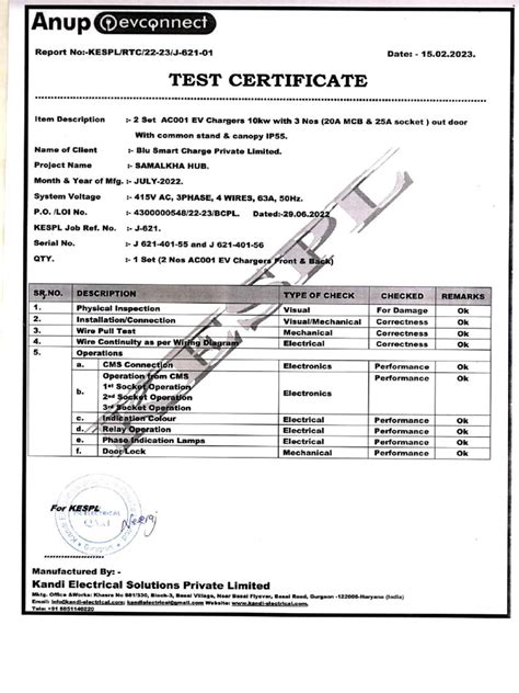 Image result for Biocompatibility Test Certificate Format