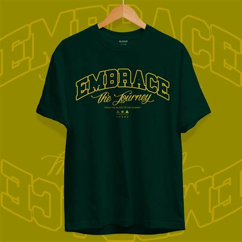 Embrace The Journey Cotton T Shirt for Layering in Black | Juxar