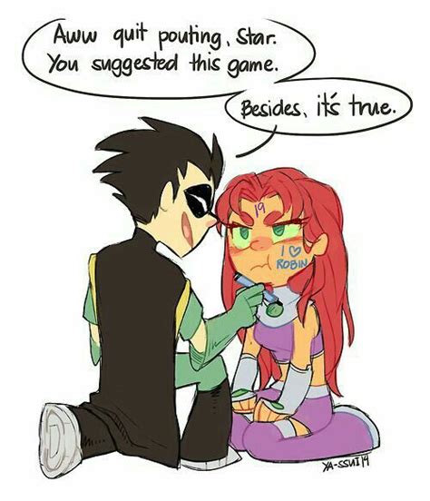 #TeenTitans | Robin X Starfire | Teen titans robin, Teen titans ...