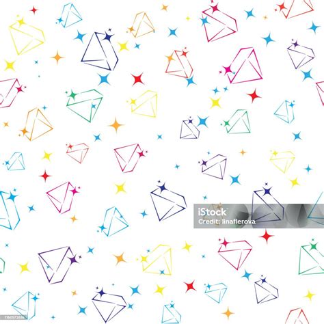 Vector Pattern With Diamonds Seamless Pattern Can Be Used For Pattern ...