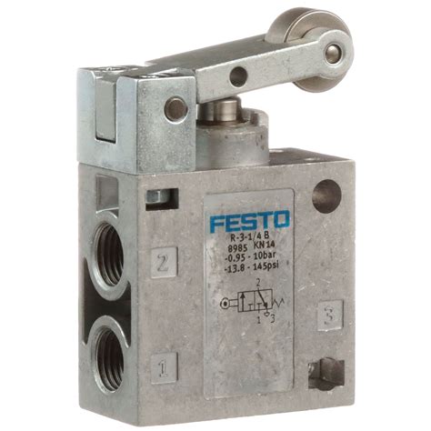 Festo - R-3-1/4-B - Valve, roller lever, 3/2 NC, G 1/4 female, air, 600L/min, -.95 to 10 bar - RS