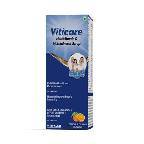 Buy WEST COAST VITICARE SYRUP - 200ML Online & Get Upto 60% OFF at ...