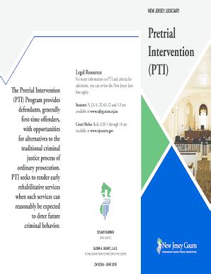 Fillable Online Pretrial Intervention (PTI) Brochure. Pretrial ...