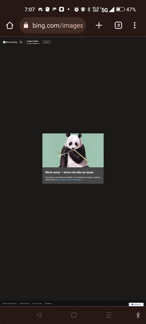 Bing Image Creator Not Working 的图像结果