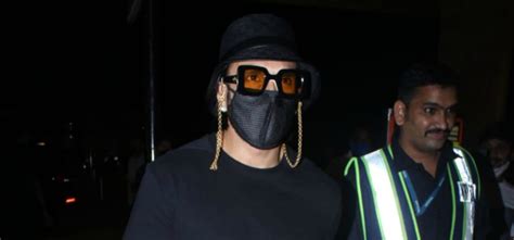 Ranveer Singh Spotted At Mumbai Airport Wearing Gucci Track Pants Worth ...