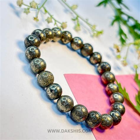 Natural Raw Pyrite Stone Bracelet – DAKSHIS