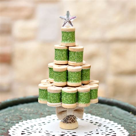 Spool Christmas Tree Ornament - Morena's Corner | Miniature christmas ...
