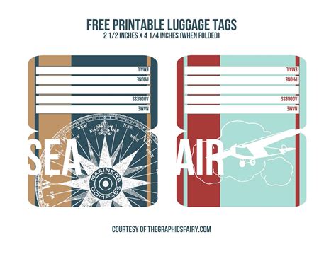 Printable Luggage Tags