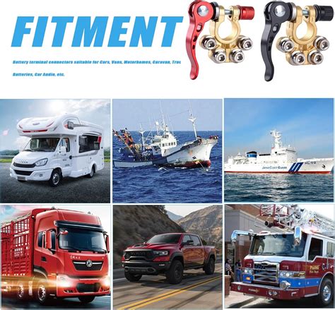 Buy KANGIKX Car Battery Terminal Clamp Connectors,2Pcs Battery ...