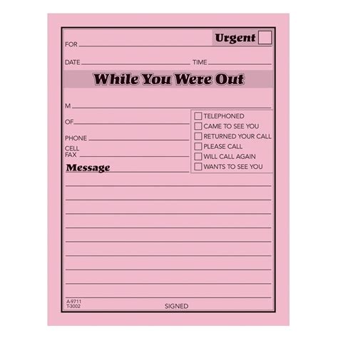 Adams Write 'n Stick While You Were Out Message Pads, 4 x 5 Inches ...