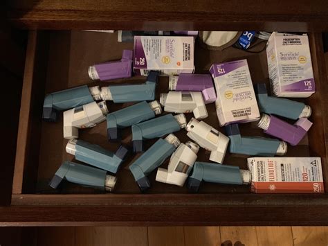 I can’t bring myself to throw away my expired Ventolin inhalers. This is a few years worth. : r ...