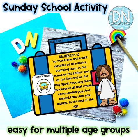 The Great Commission Bible Craft | Great Commission Sunday School ...