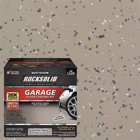 2 Pack, Modern Greige, Rust-Oleum RockSolid Garage Floor Coating Kit ...
