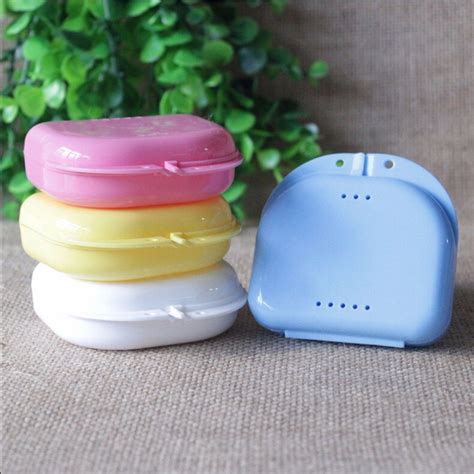Buy 1PC Dental Orthodontic Retainer Denture Storage Case Box Mouthguard ...