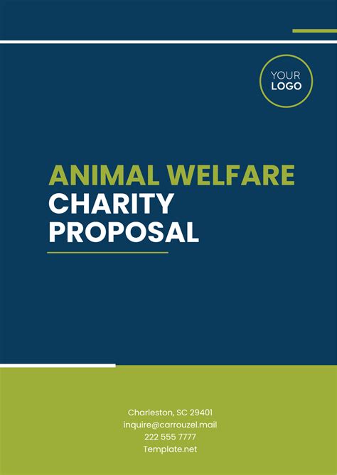 Free Animal Welfare Charity Proposal Template to Edit Online