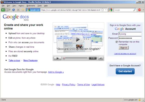 Bildergebnis für google docs log in