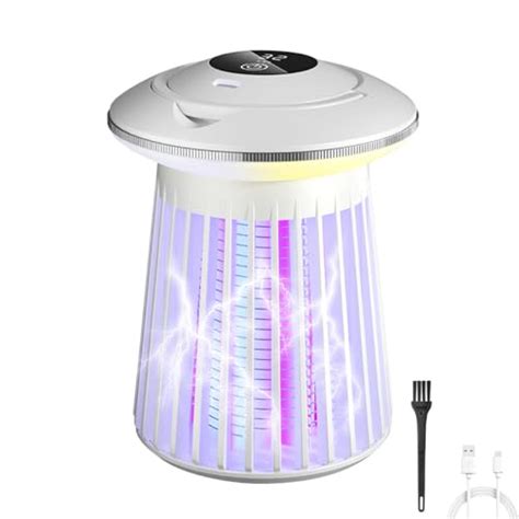 HASTHIP® 2 in 1 Electric Mosquito Swatter High Voltage RGB UV Mosquito ...