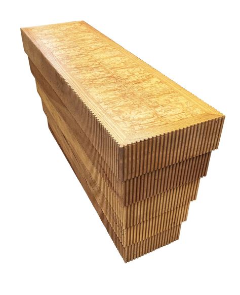 Mid Century Organic Modern Faux Bamboo and Burl Console Table or Sofa ...