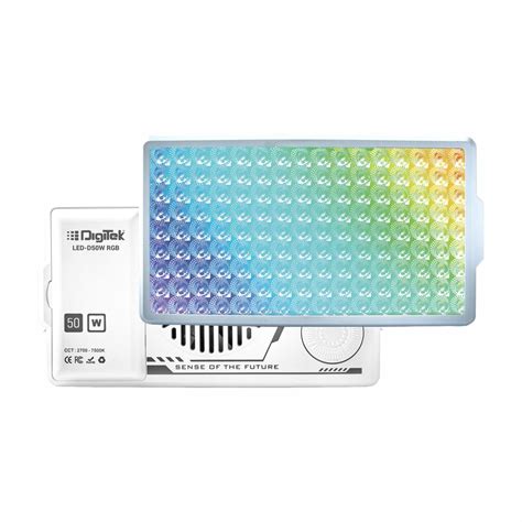 Digitek (LED-D50W RGB) 50W Portable RGB LED Video Light with Hot Shoe ...