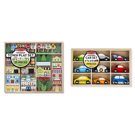 Melissa And Doug Wooden Town Play Set And Wooden Car | Desertcart INDIA