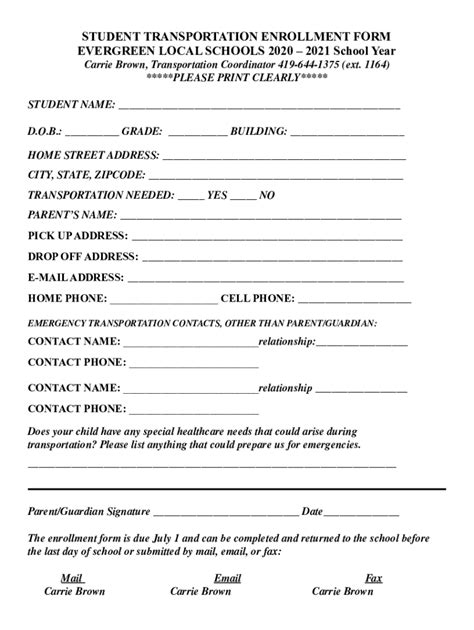 Fillable Online 2021 EV TRANSPORTATION ENROLLMENT FORM.docx Fax Email ...