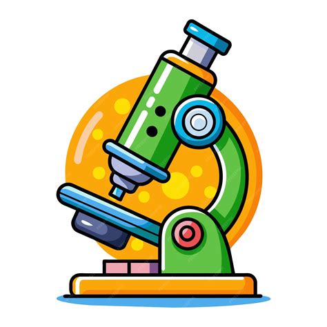 Premium Vector | Vector hand drawn microscope cartoon illustration