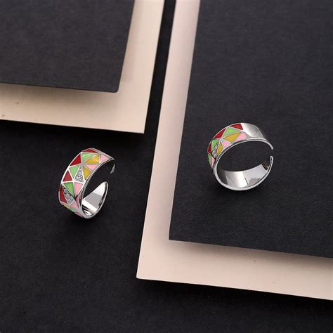 Enamel Toerings | 925 Sterling Silver – Shining Silver.in