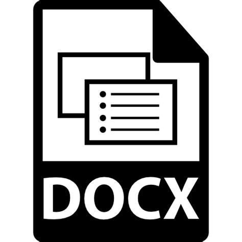DOCX file format - Free interface icons