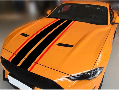Buy LANZMYAN Car Hood Decal Sticker DBS013 Universal Hood Racing Body ...