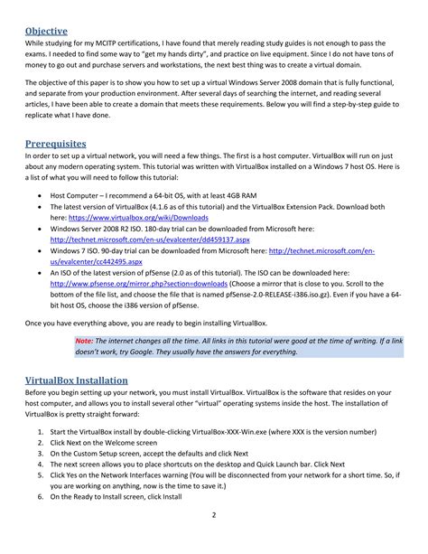 How to Create a Windows Server 2008 Virtual Lab Using VirtualBox | PDF