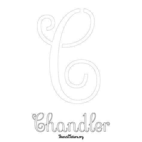 Chandler Free Printable Name Stencils with 6 Unique Typography Styles ...