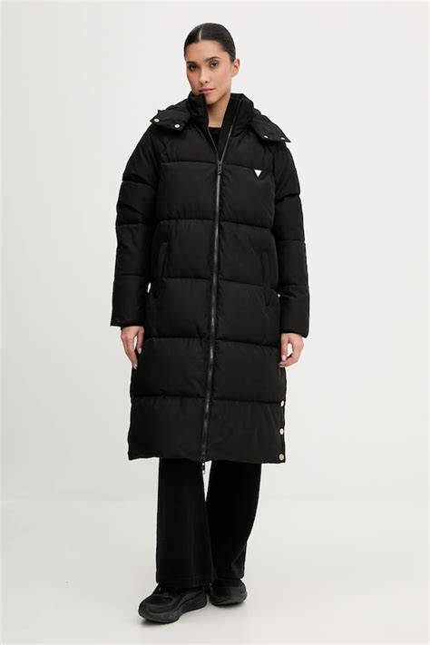 Guess kurtka 4G kolor czarny zimowa oversize V5BL08 WGLW2 | Answear.com
